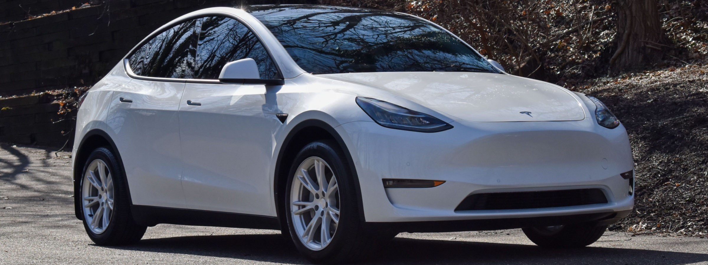 White Tesla Model Y