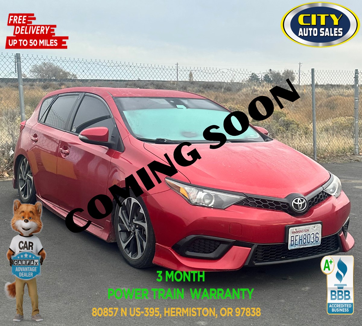 2017 Toyota Corolla iM Base