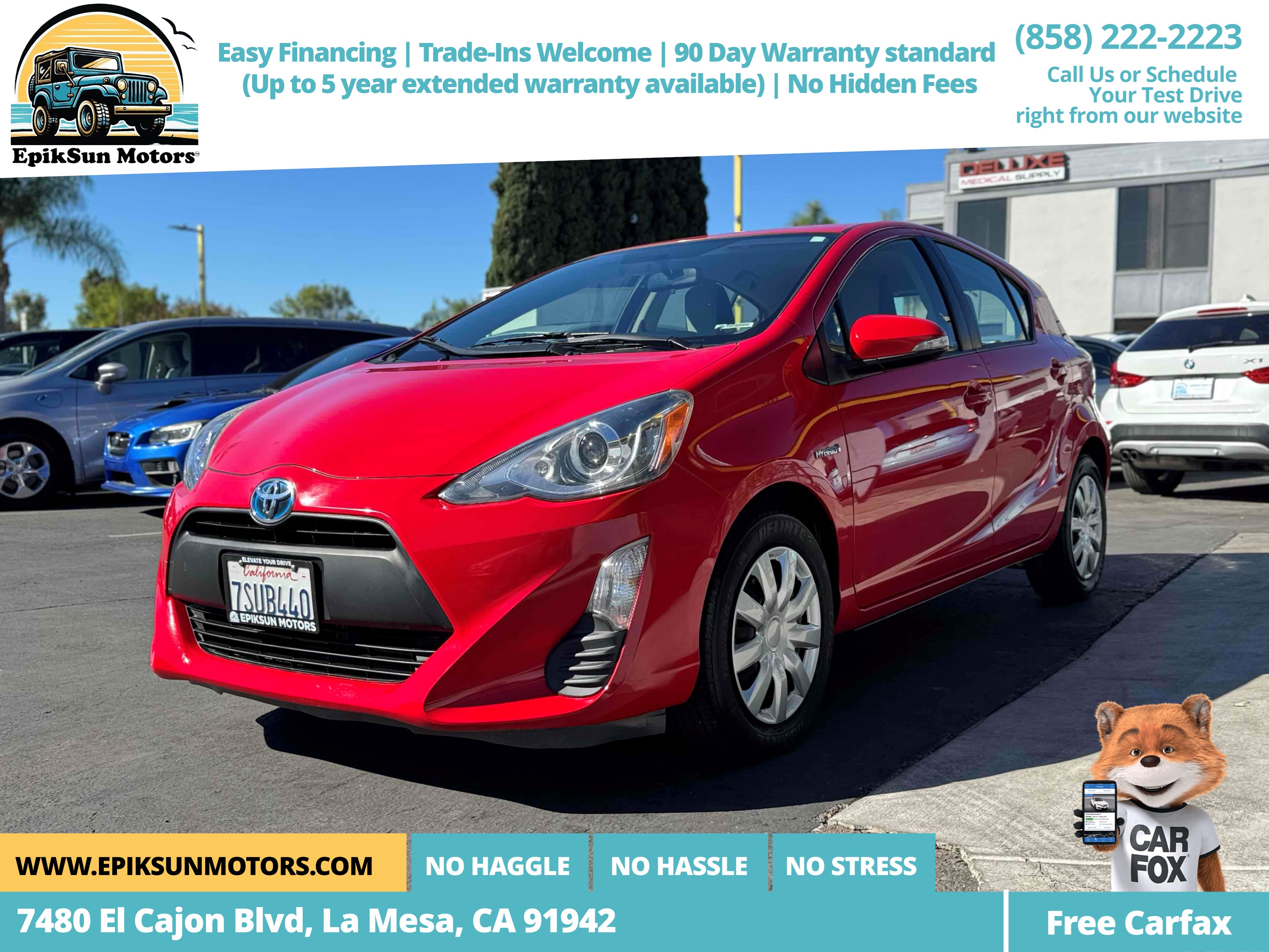 2016 Toyota Prius c One