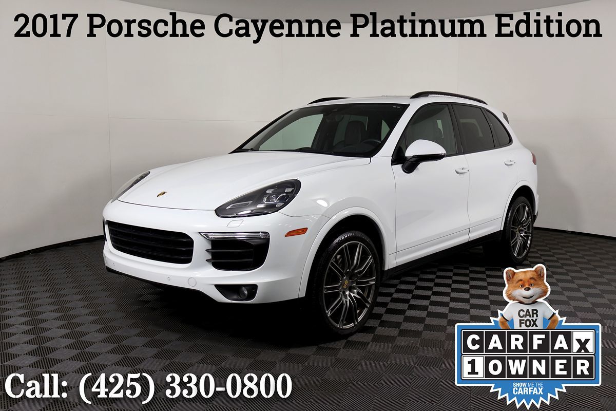 2017 Porsche Cayenne Platinum Edition
