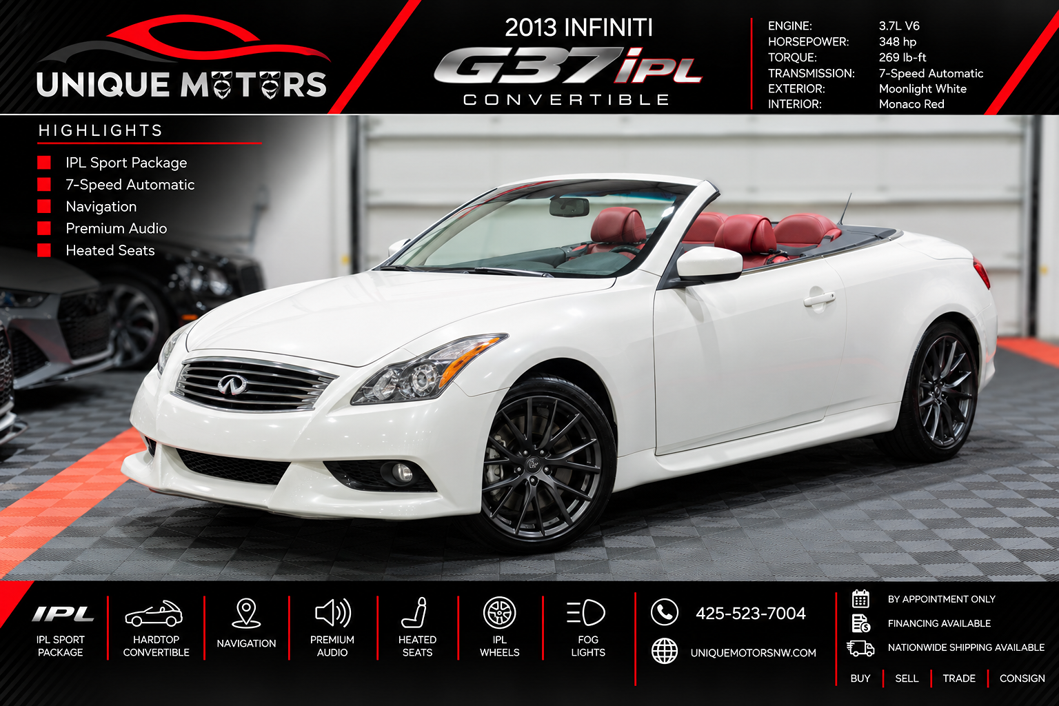 2013 INFINITI G Convertible IPL