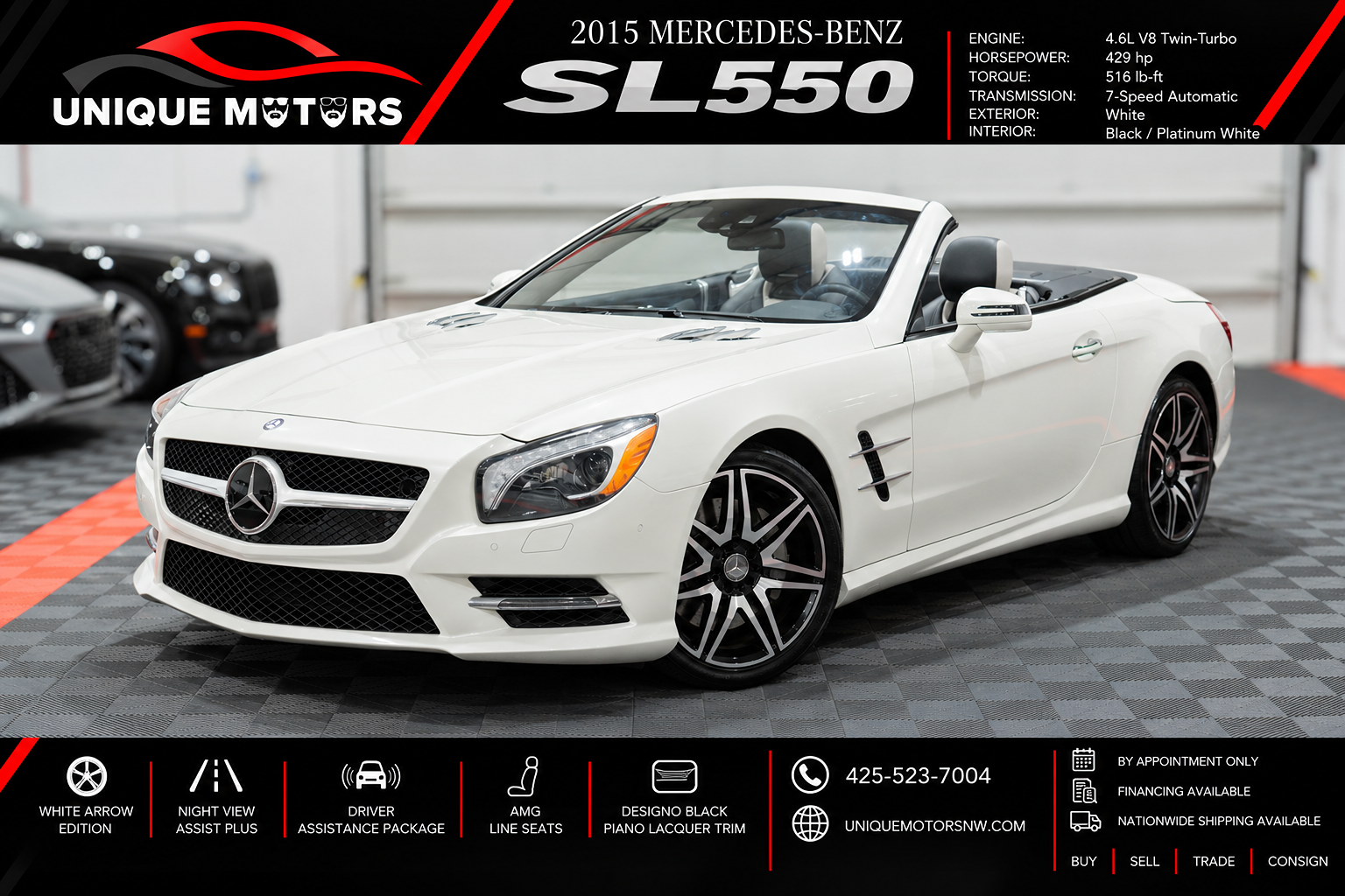 2015 Mercedes-Benz SL-Class SL550