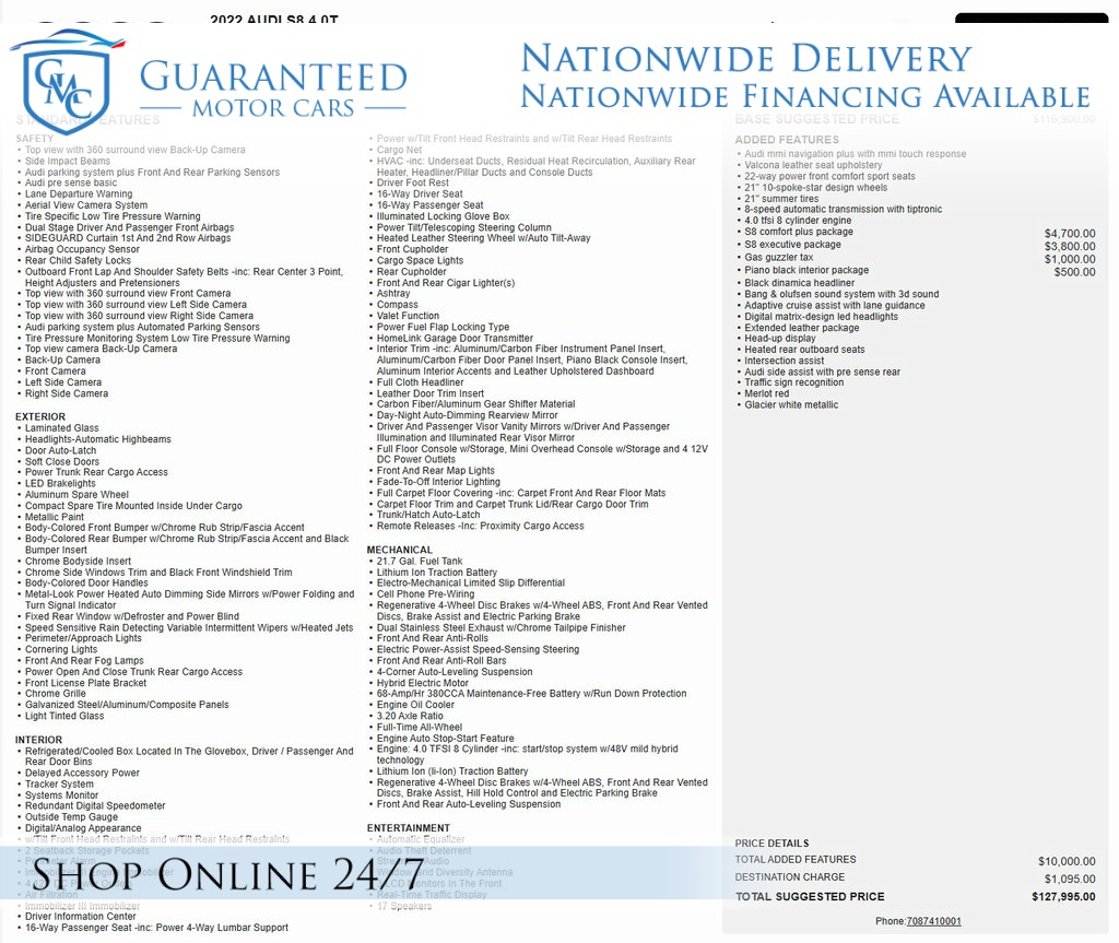 2022 Audi S8 Base's photo