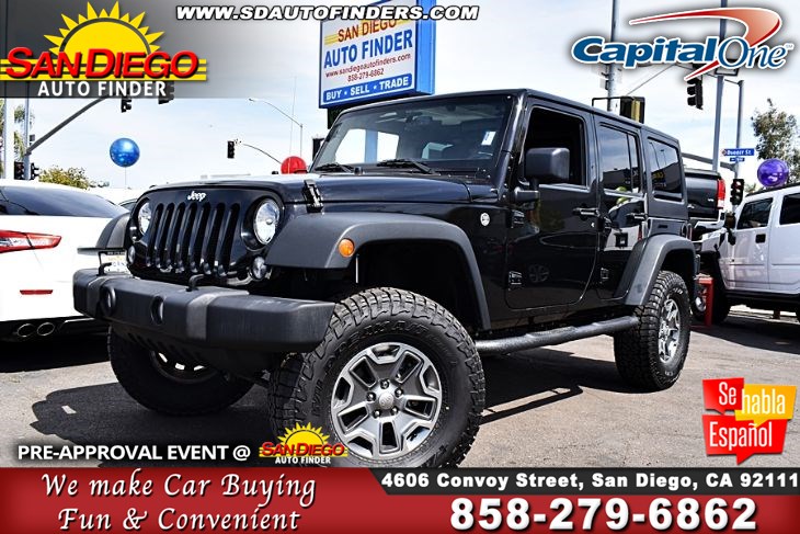 San Diego Jeep >> 2016 Jeep Wrangler Unlimited Sport 3 Piece Hardtop New 3 25 Suspension Lift On New 35 M T Tires San Diego Auto Finder San Diego Jeep >> 2016 Jeep Wrangler Unlimited Sport 3 Piece Hardtop New 3 25 Suspension Lift On New 35 M T Tires San Diego Auto Finder