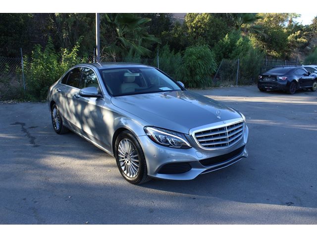 Palladium Silver Metallic 2016 Mercedes-Benz C-Class C 300 Luxury Sedan Rear-Wheel Drive Automatic