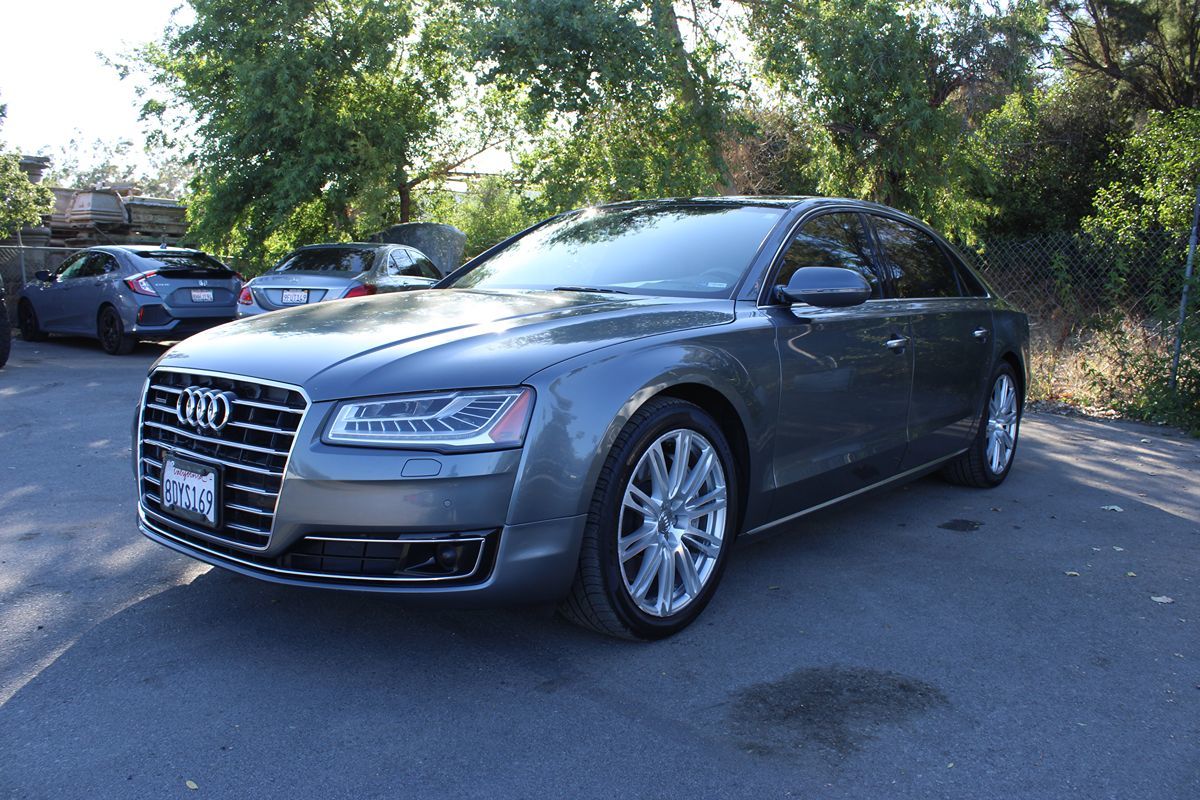 Monsoon Gray Metallic 2015 Audi A8 3.0T quattro AWD Sedan All-Wheel Drive Automatic