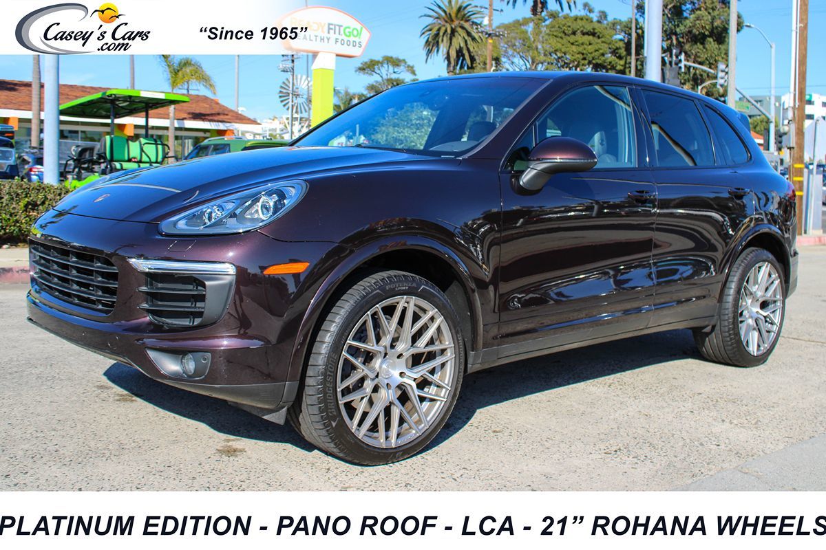 2018 Porsche Cayenne Platinum Edition