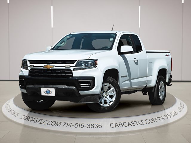 Summit White 2021 Chevrolet Colorado LT Extended Cab 4WD Pickup Truck Four-Wheel Drive Automatic