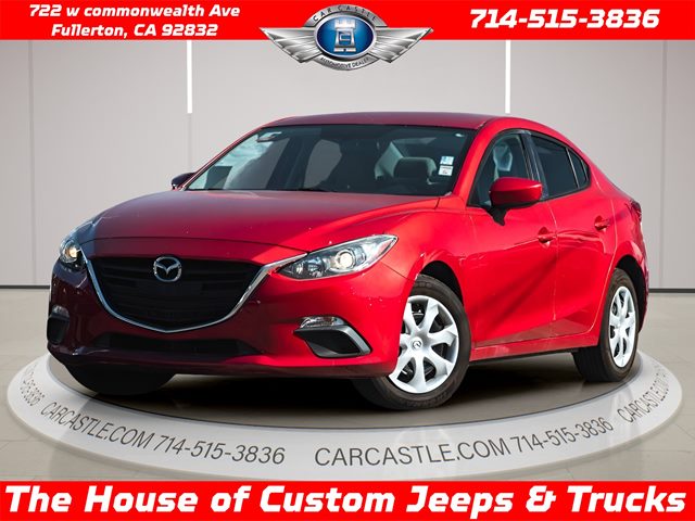 Soul Red Metallic 2016 Mazda MAZDA3 i Sport Sedan Front-Wheel Drive Automatic