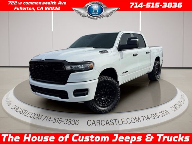 Bright White Clearcoat 2025 RAM 1500 Tradesman Crew Cab 4WD Pickup Truck Four-Wheel Drive Automatic