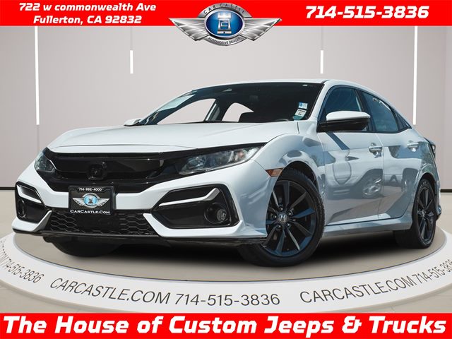 Platinum White Pearl 2020 Honda Civic Hatchback EX FWD Hatchback Front-Wheel Drive Automatic