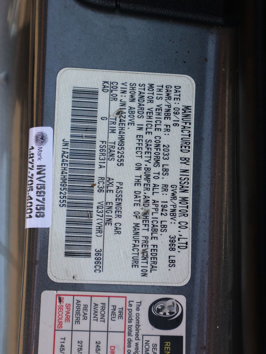 Sold 2017 Nissan 370Z Sport in Santa Ana