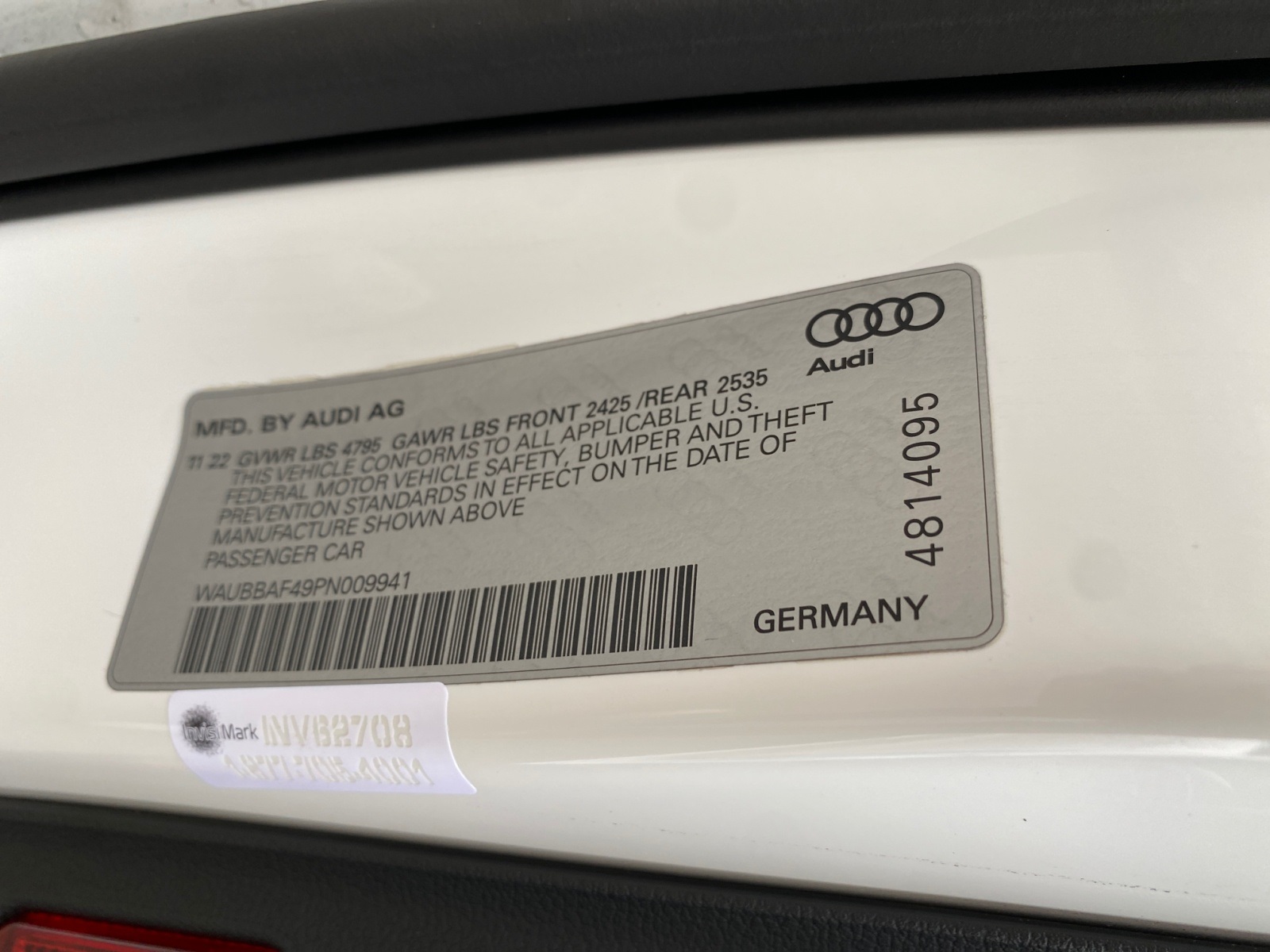 Sold 2023 Audi A4 Sedan 40 Premium Plus quattro in Santa Ana