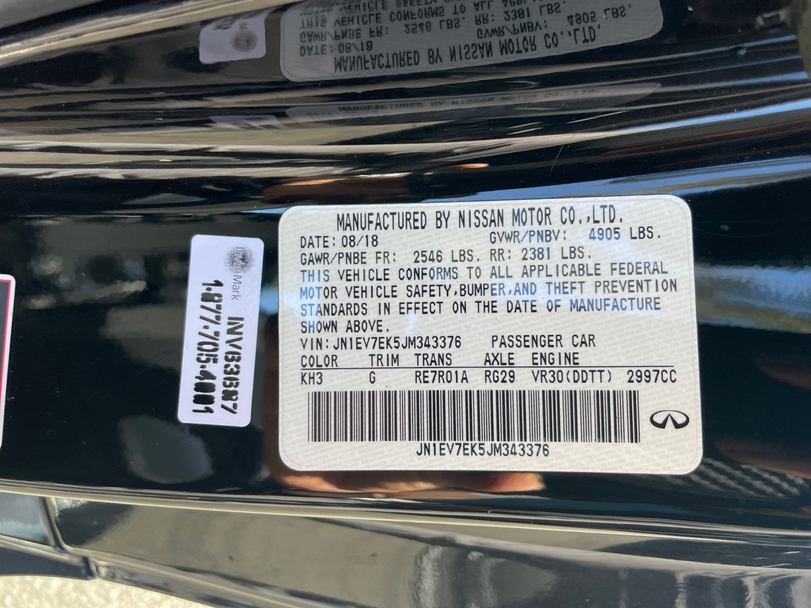 Sold 2018 INFINITI Q60 LUXE in Santa Ana