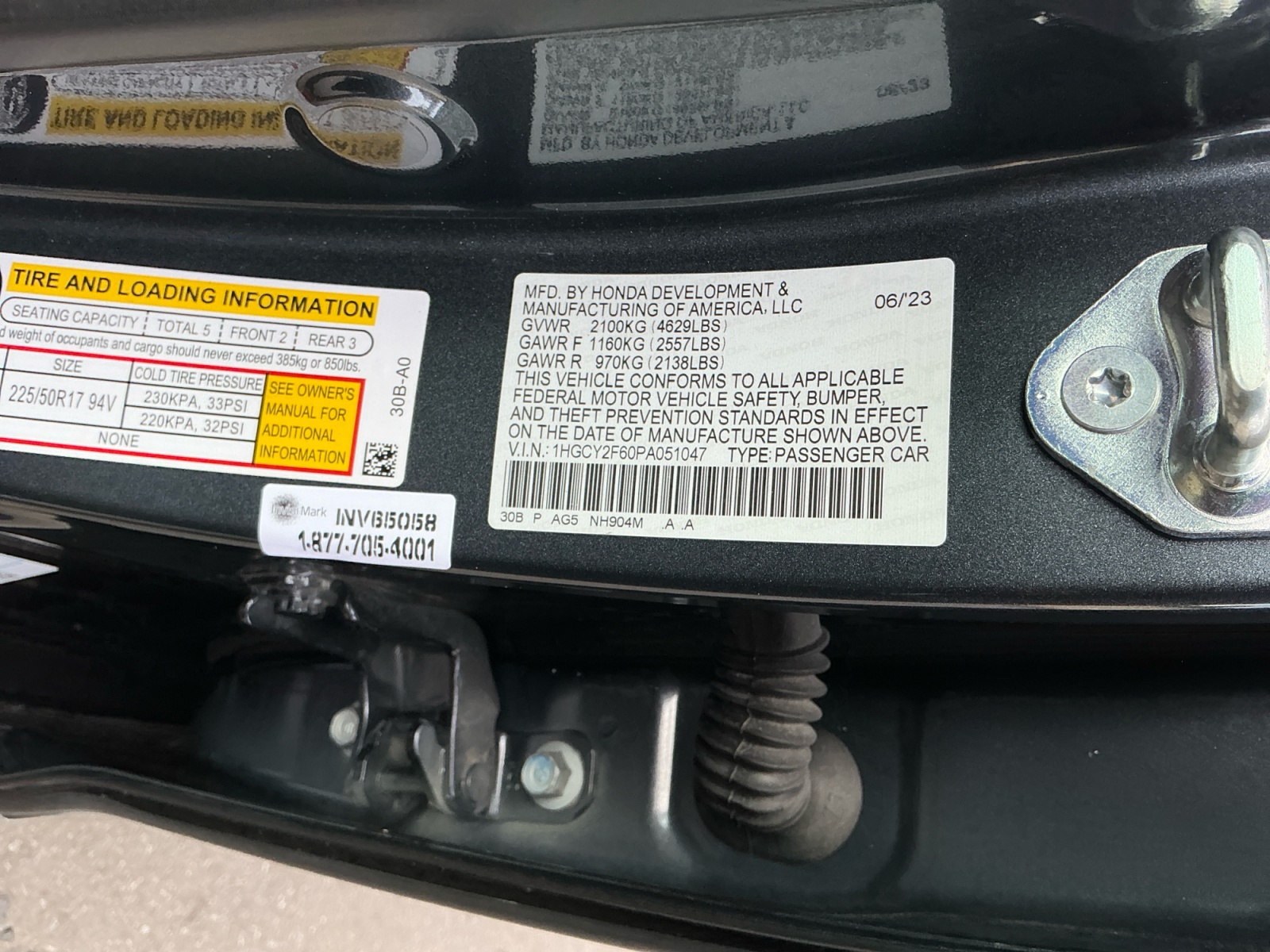 2023 Honda Accord EX-L photo 2