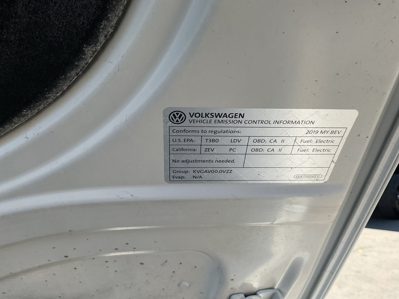 2019 Volkswagen e-Golf SE photo 26
