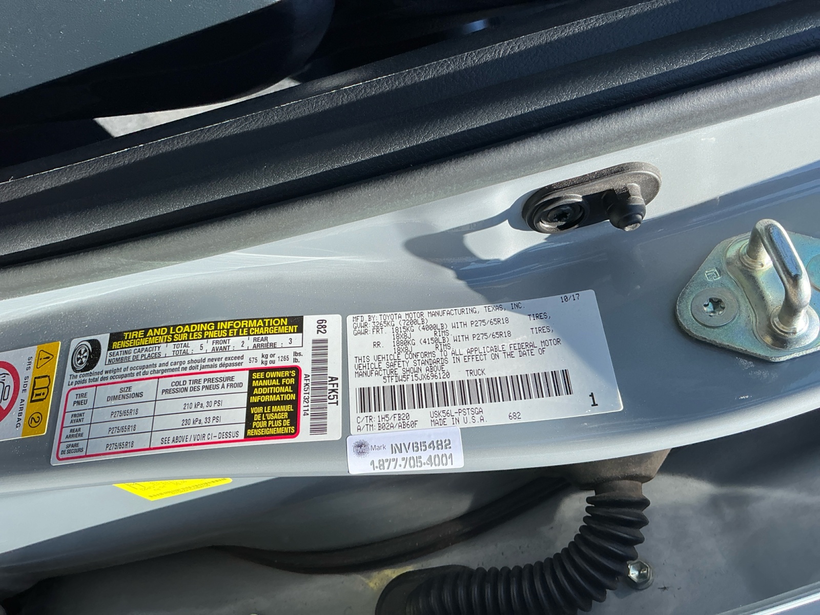 Sold 2018 Toyota Tundra 4WD SR5 in Santa Ana