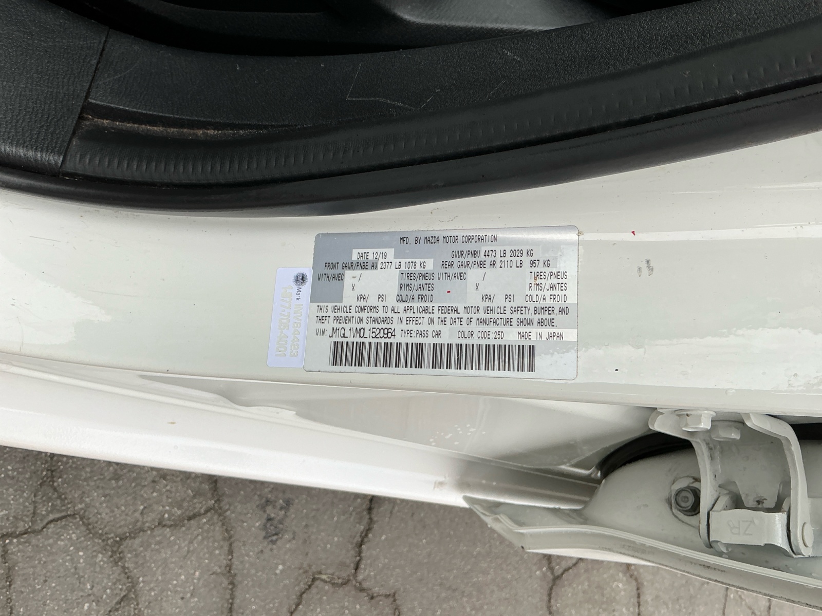 Sold 2020 Mazda Mazda6 Touring in Santa Ana