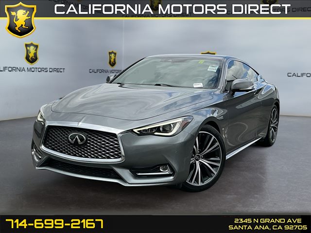 Gray (Graphite Shadow) 2022 INFINITI Q60 3.0T Luxe RWD Coupe Rear-Wheel Drive Automatic