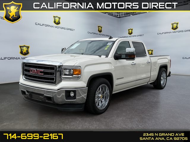 White Diamond Tricoat 2015 GMC Sierra 1500 SLT Crew Cab Pickup Truck 4X2 Automatic