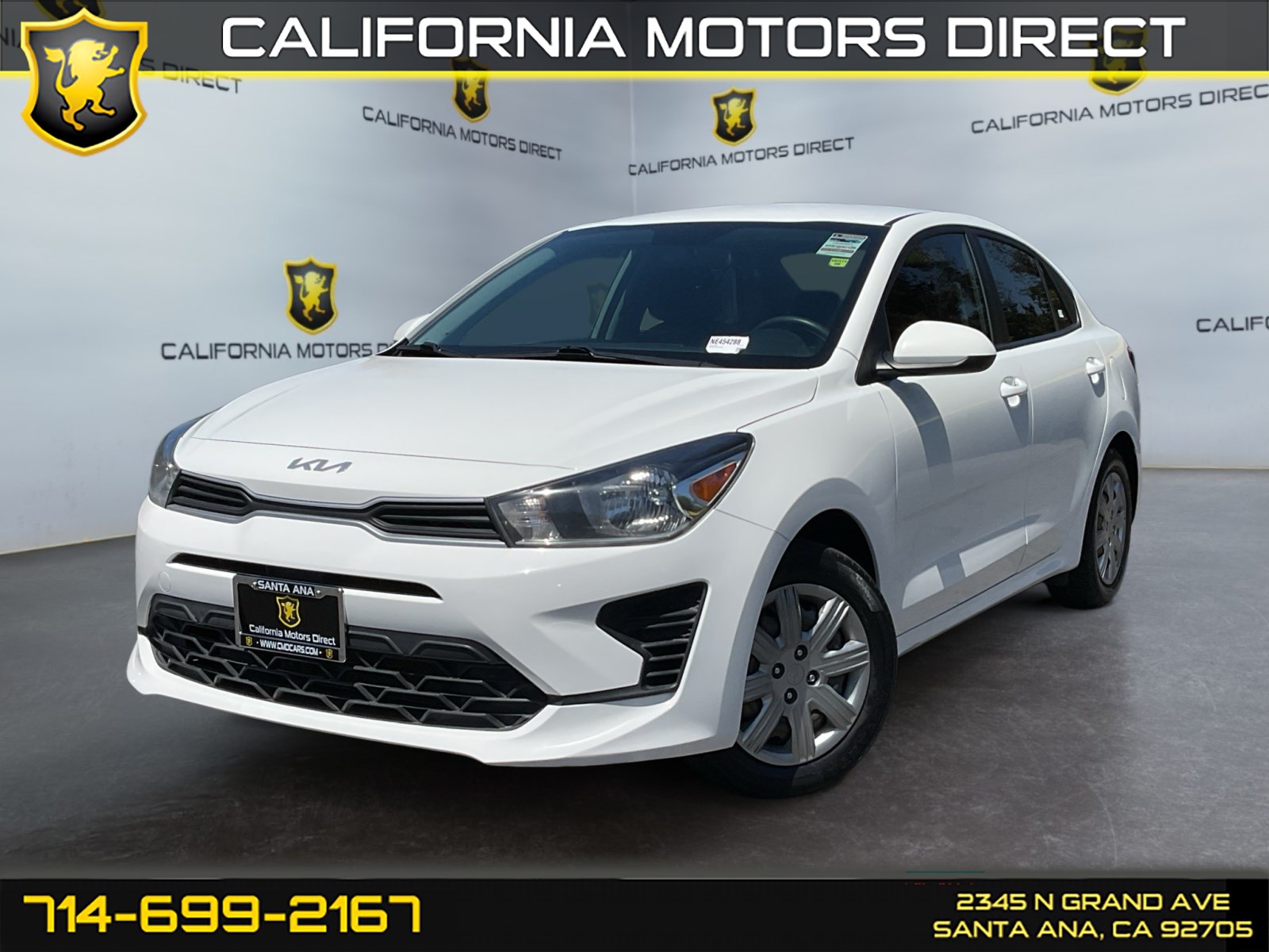 Clear White 2022 Kia Rio Sedan Front-Wheel Drive Automatic