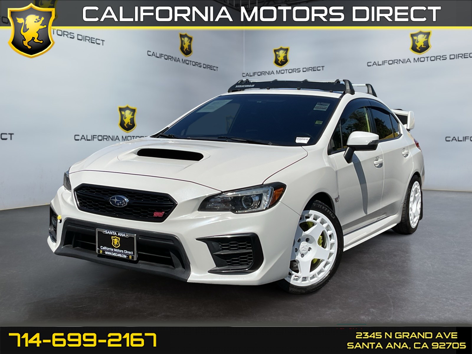 Crystal White Pearl 2021 Subaru WRX STI Sedan All-Wheel Drive Manual