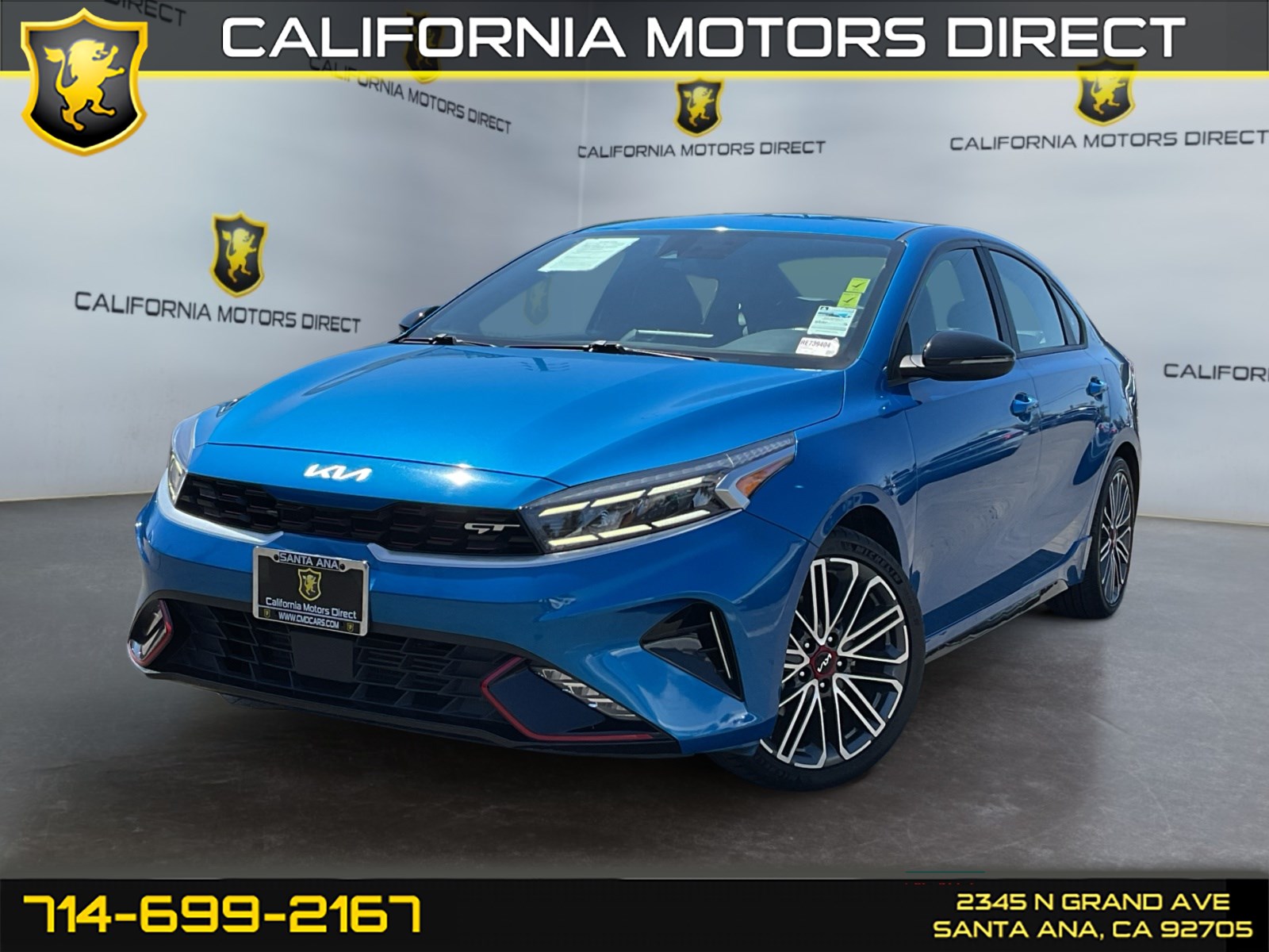 Sporty Blue 2024 Kia Forte Sedan Front-Wheel Drive Automatic