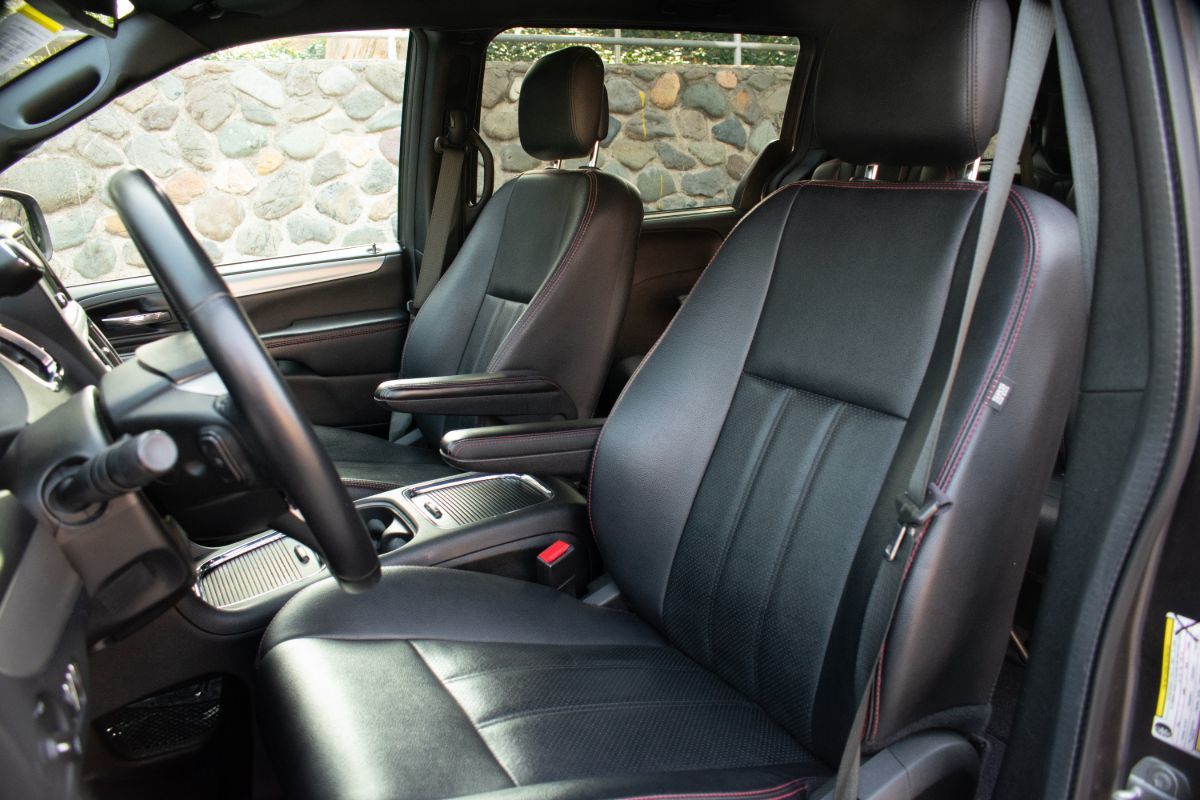 Leather Seat 2019 Dodge Caravan Car Seat Installation Driver Seat