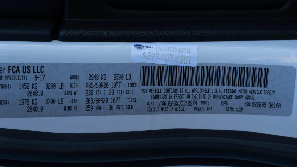 Sold 2018 Jeep Grand Cherokee Altitude in Santa Ana