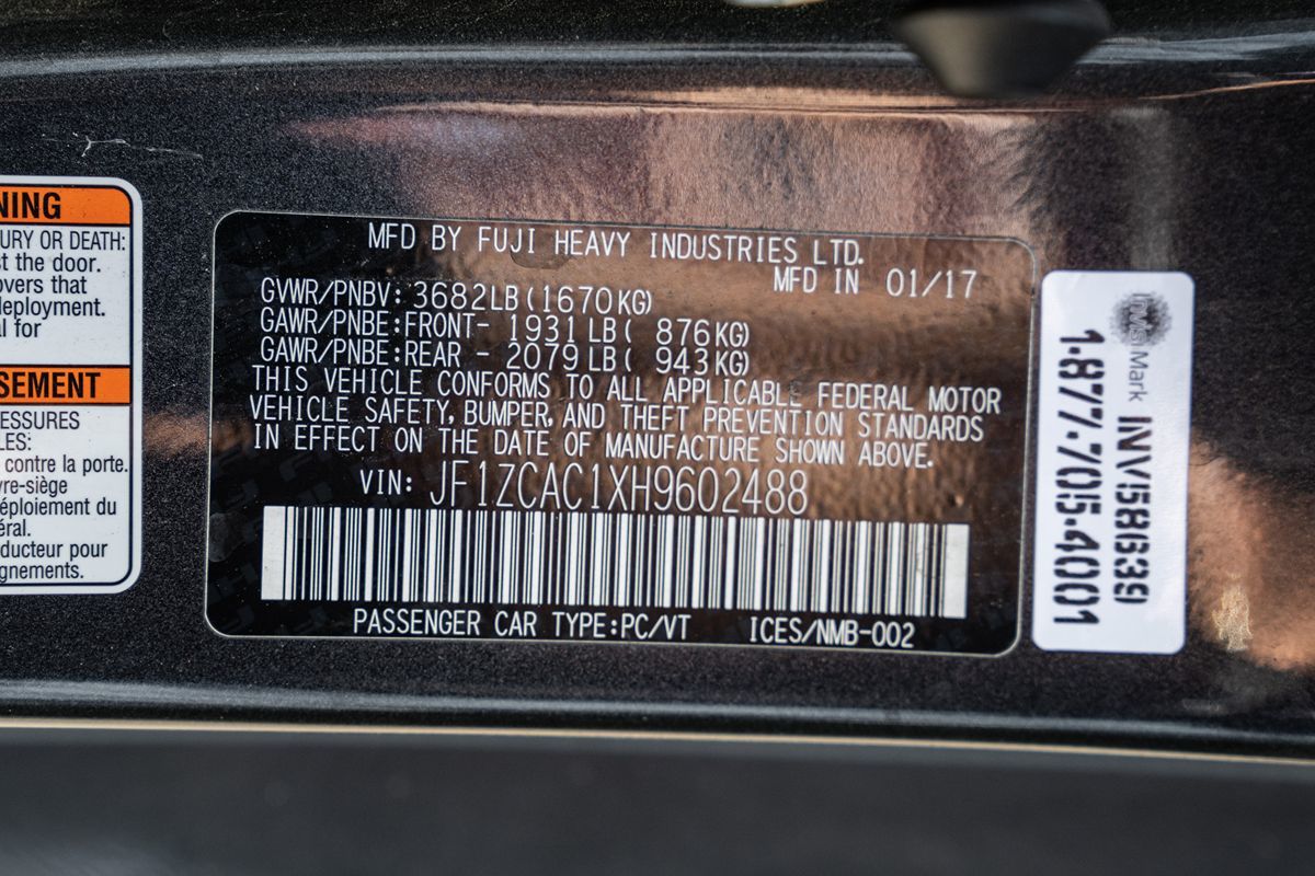 Sold 2017 Subaru BRZ Limited in Santa Ana