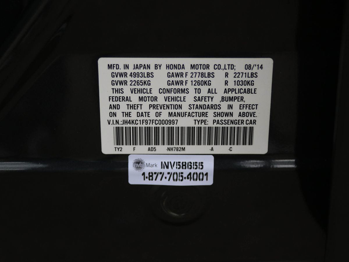 Sold 2015 Acura RLX Advance Pkg in Santa Ana