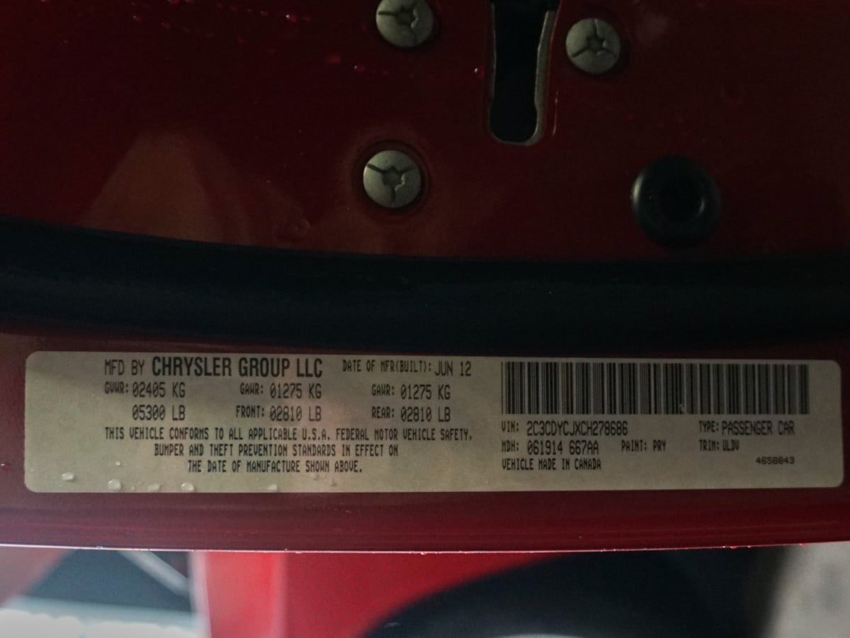 リクエストページ a.437 Sold 2012 Dodge Challenger SRT8 392 in Montclair