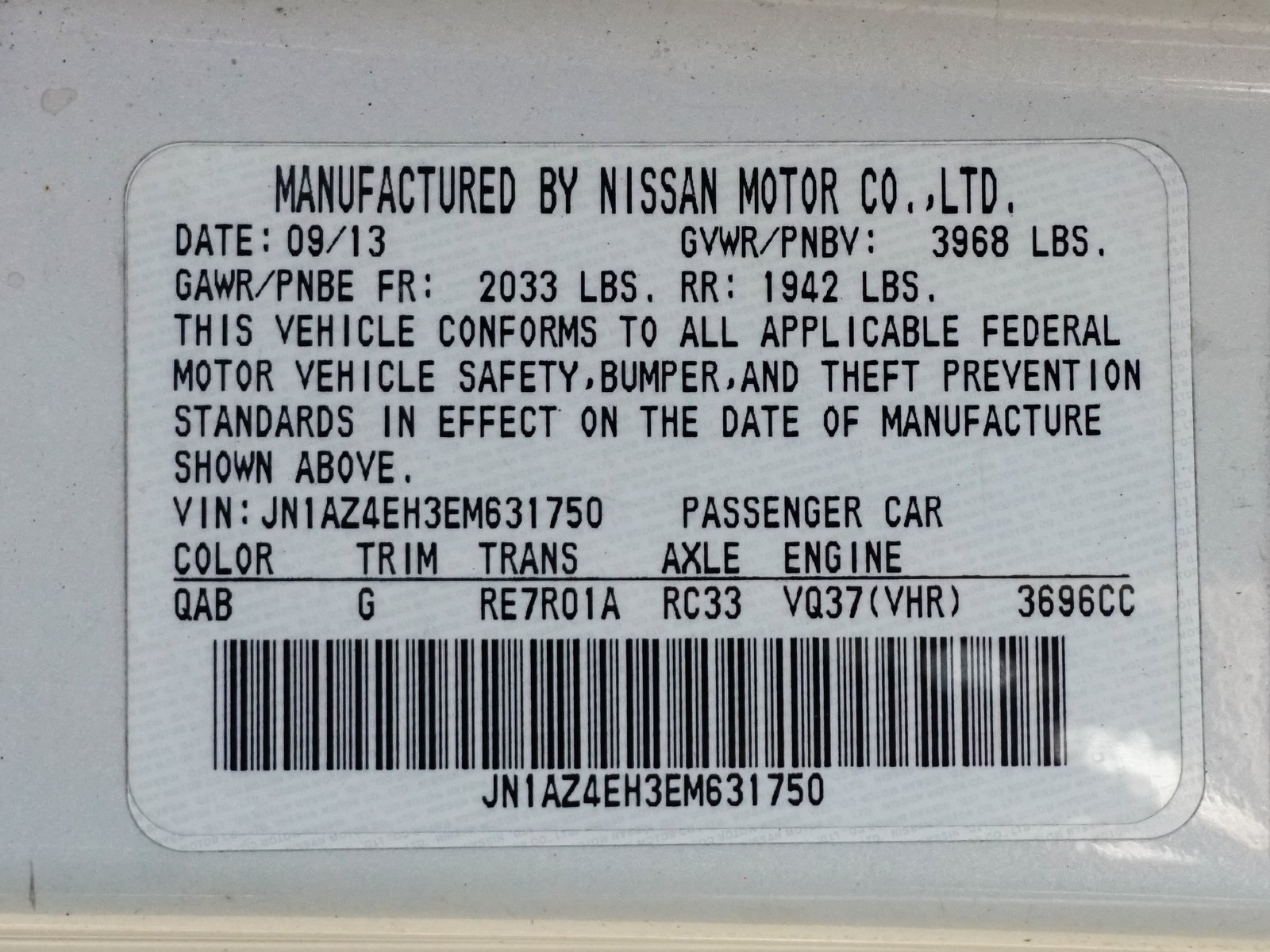 Sold 2014 Nissan 370Z Base in Montclair