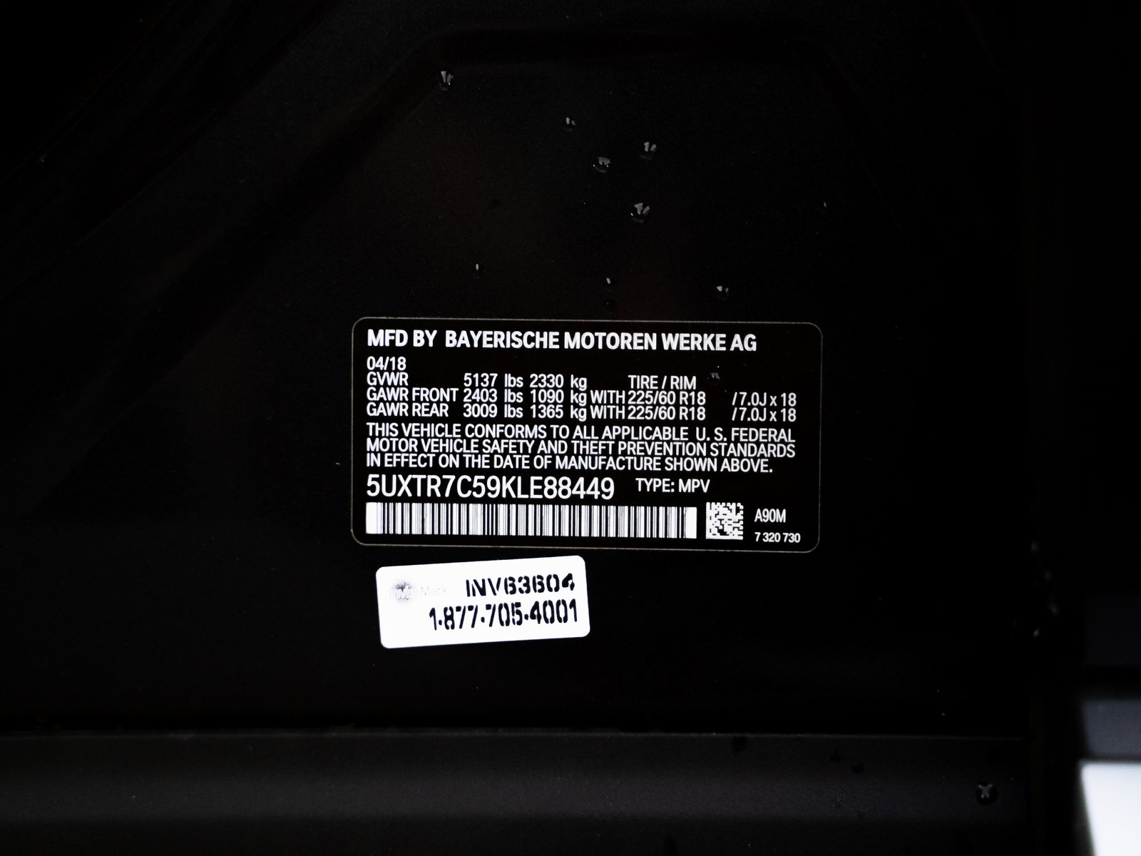 Sold 2019 BMW X3 sDrive30i in Montclair