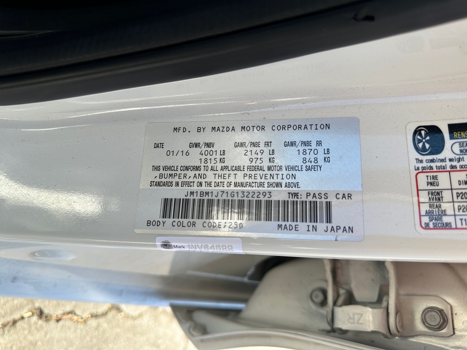 Sold 2016 Mazda 3 i Sport in Montclair