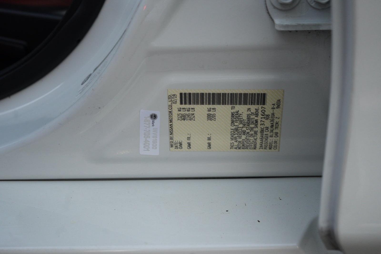 Sold 2019 Nissan Maxima Platinum in Montclair