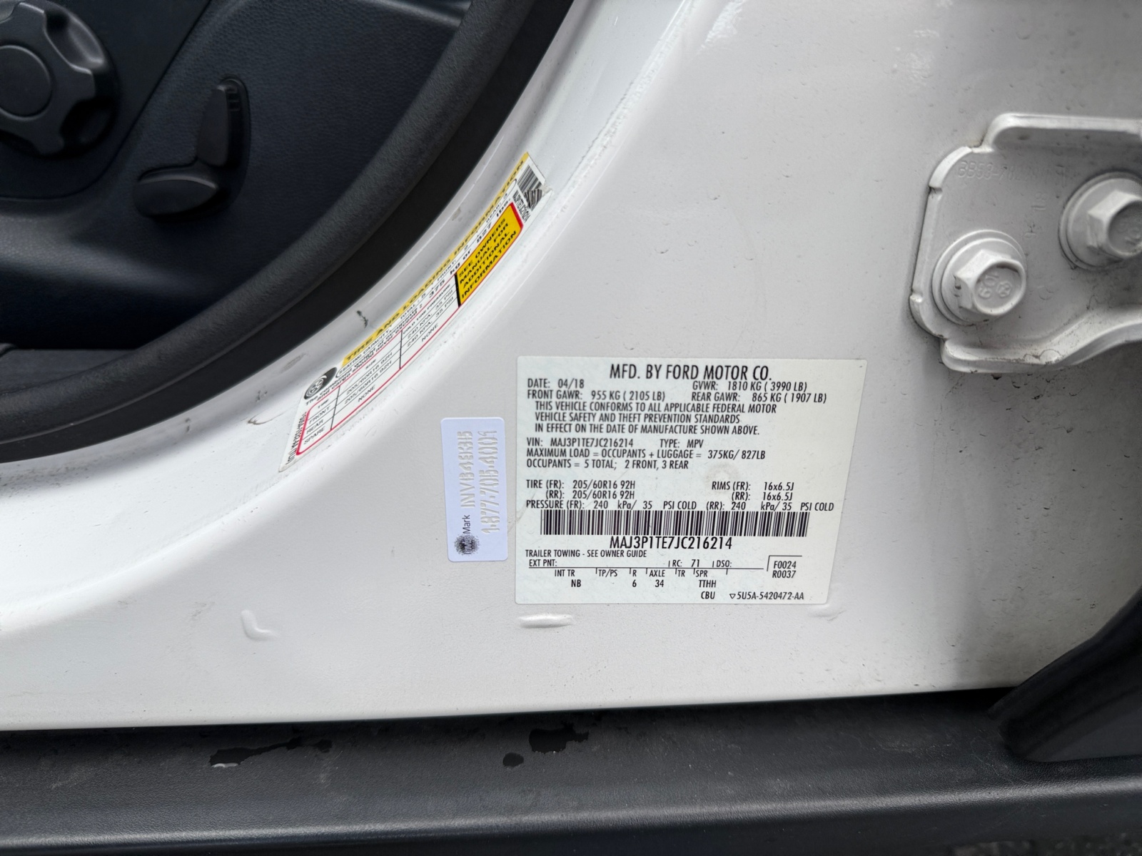 2018 Ford EcoSport SE photo 25