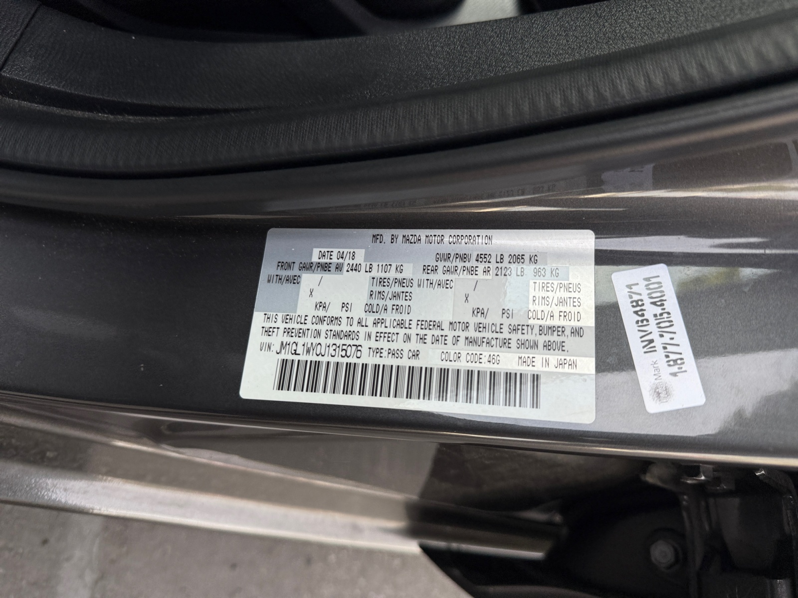 Sold 2018 Mazda Mazda6 Grand Touring Reserve in Montclair
