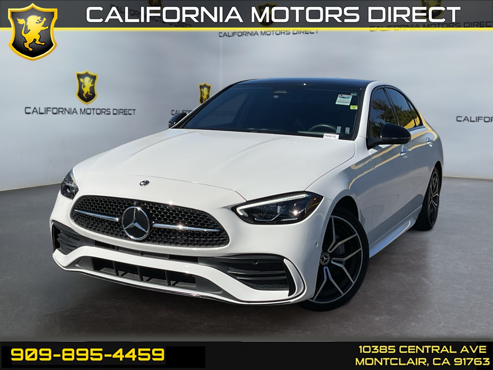 Polar White 2023 Mercedes-Benz C-Class Sedan Rear-Wheel Drive Automatic