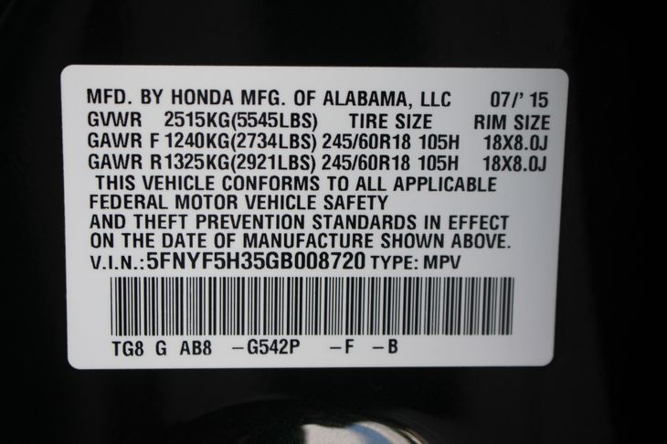 Sold 2016 Honda Pilot EX in Montclair