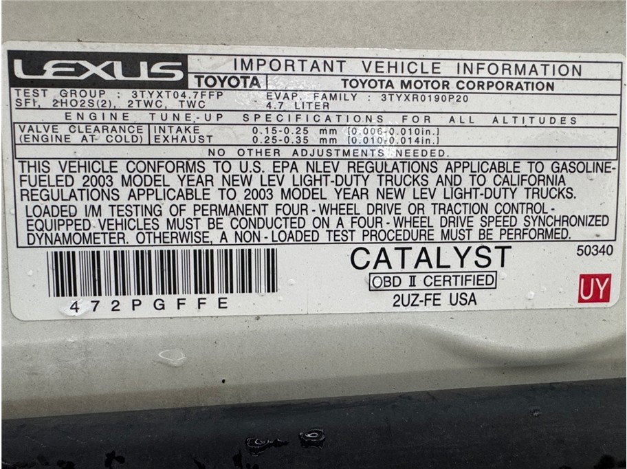 Sold 2003 Lexus GX 470 4WD**MAV Conversions in Escondido