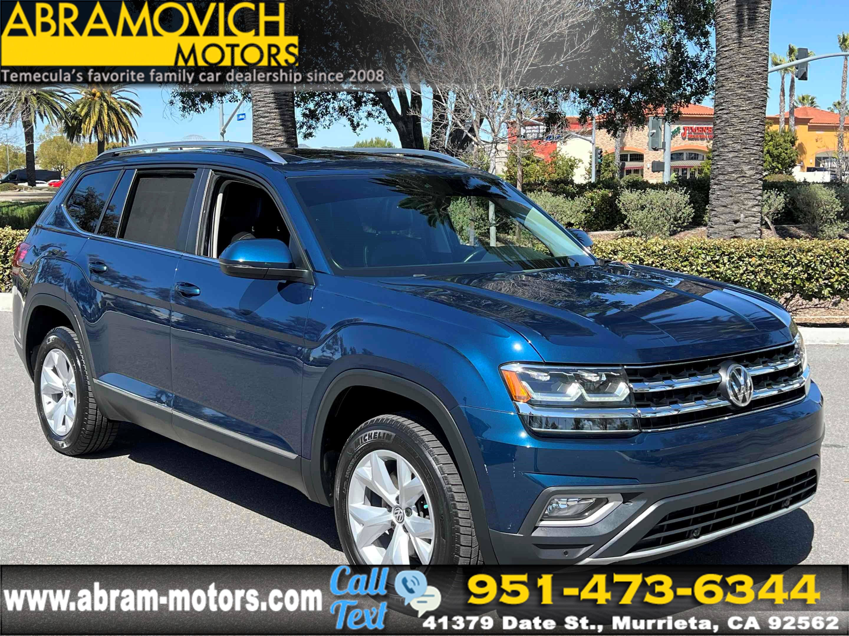 2018 Volkswagen Atlas 3.6L V6 SEL - 3RD ROW SEAT - REAR PARKING AID