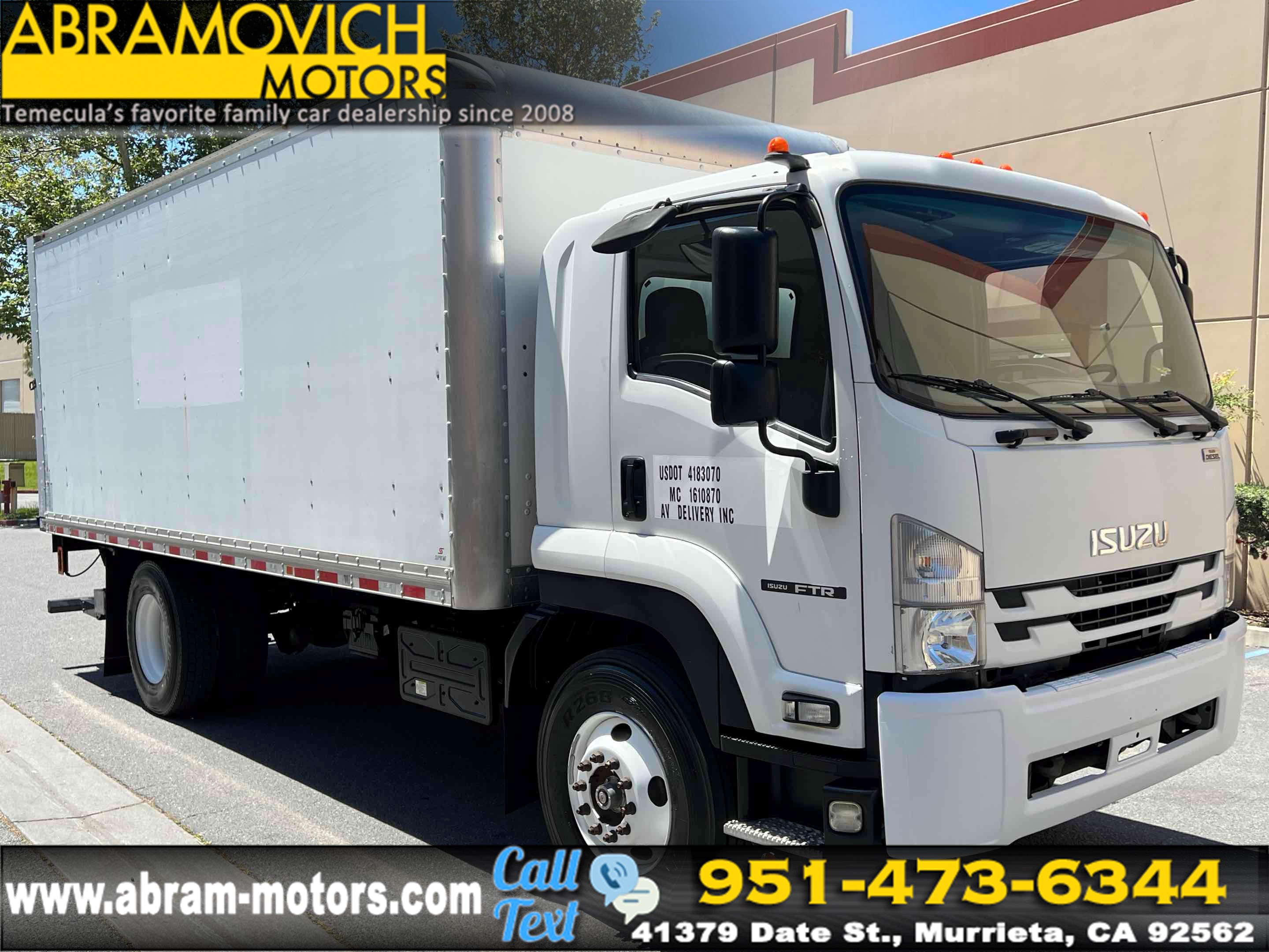 2019 Isuzu FTR - DIESEL FUEL - PRICED TO SELL