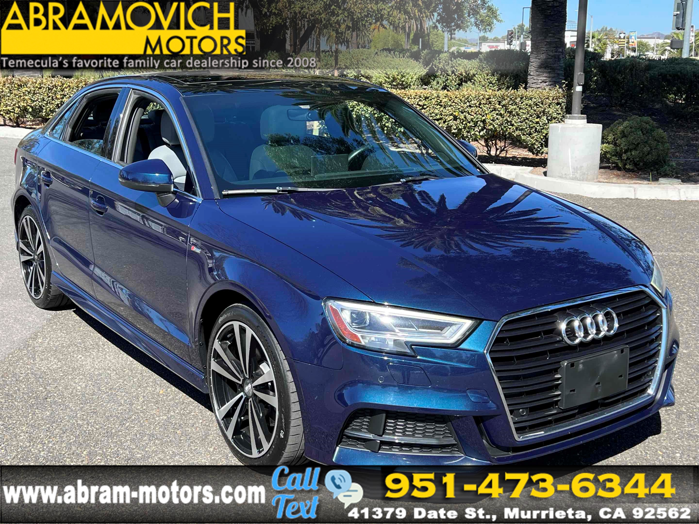 2019 Audi A3 Sedan Premium Plus - NAVI - COSMOS BLUE METALLIC