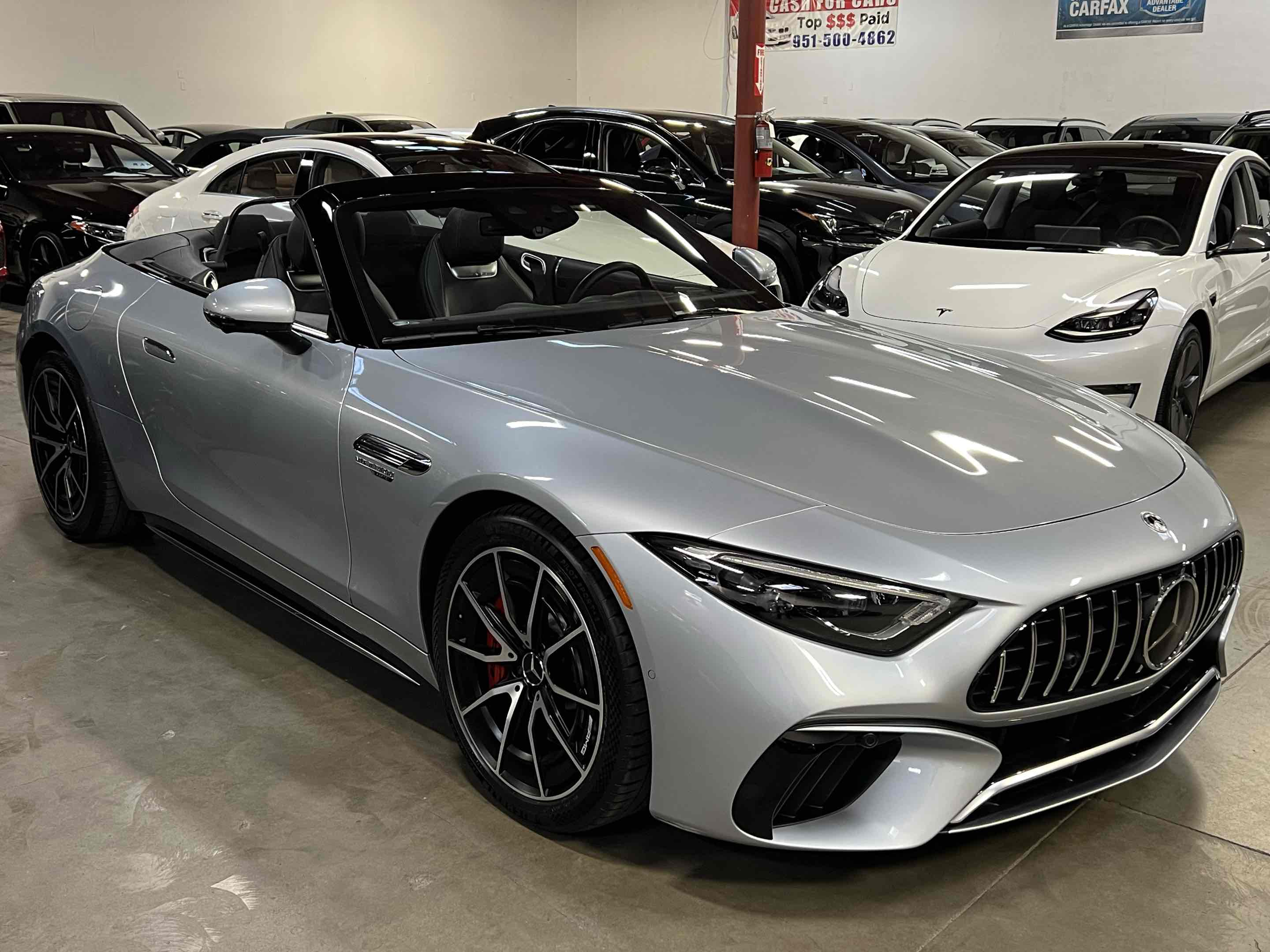 Sold 2022 Mercedes-Benz AMG SL 55 Roadster - BLACK MICROFIBER
