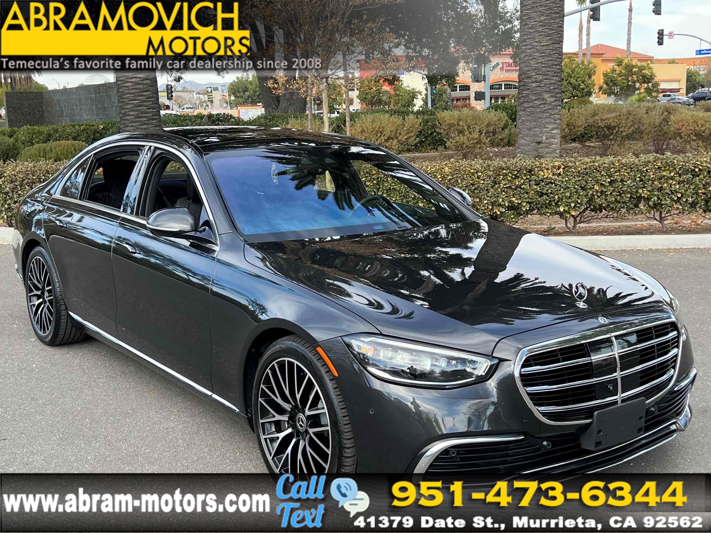 2021 Mercedes-Benz S 580 4MATIC Sedan - SILVER ALUMINUM WALNUT WOOD TRIM