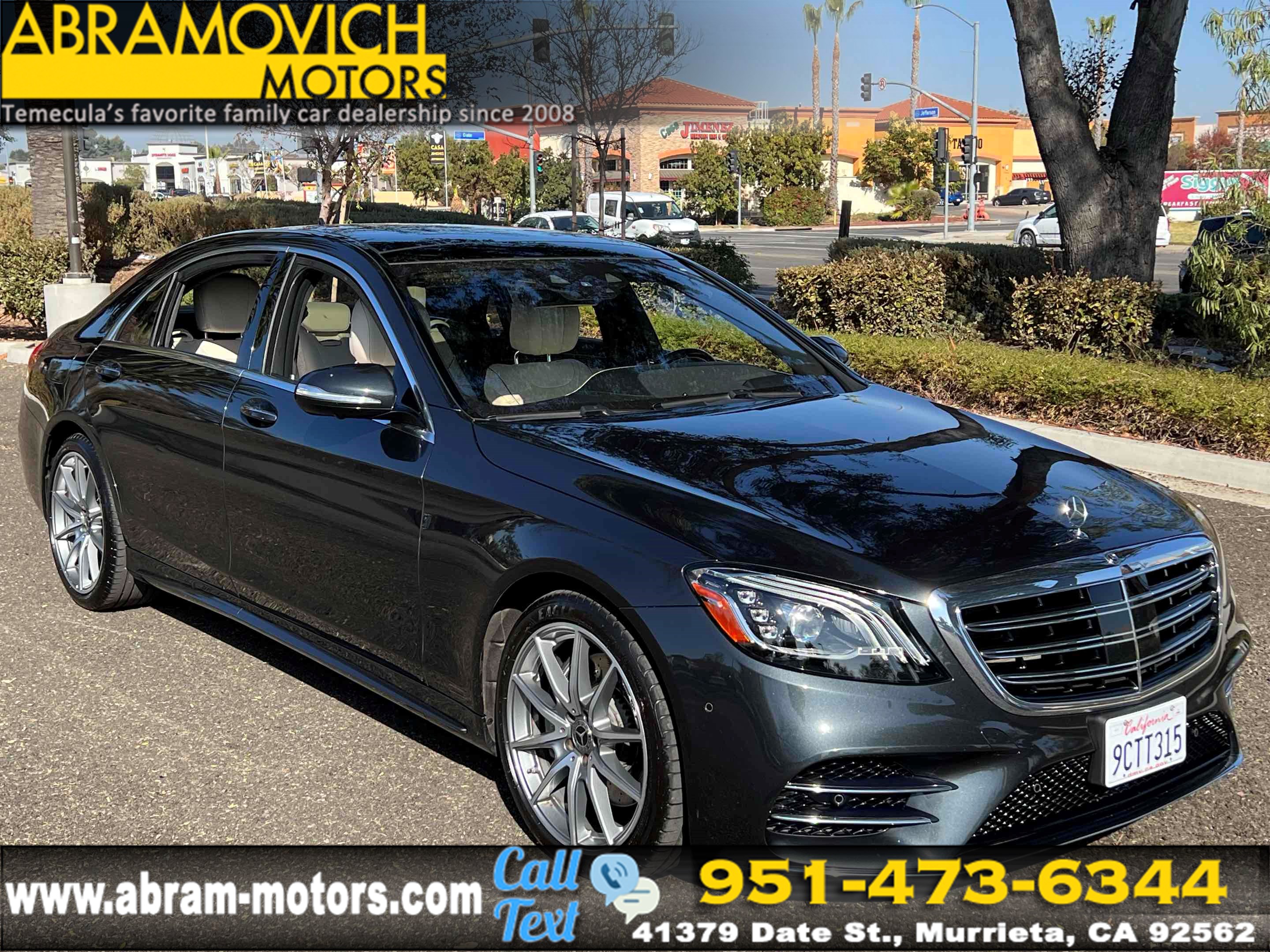 2019 Mercedes-Benz S 560 Sedan - DRIVER ASSISTANCE PKG - AMG LINE EXTERIOR