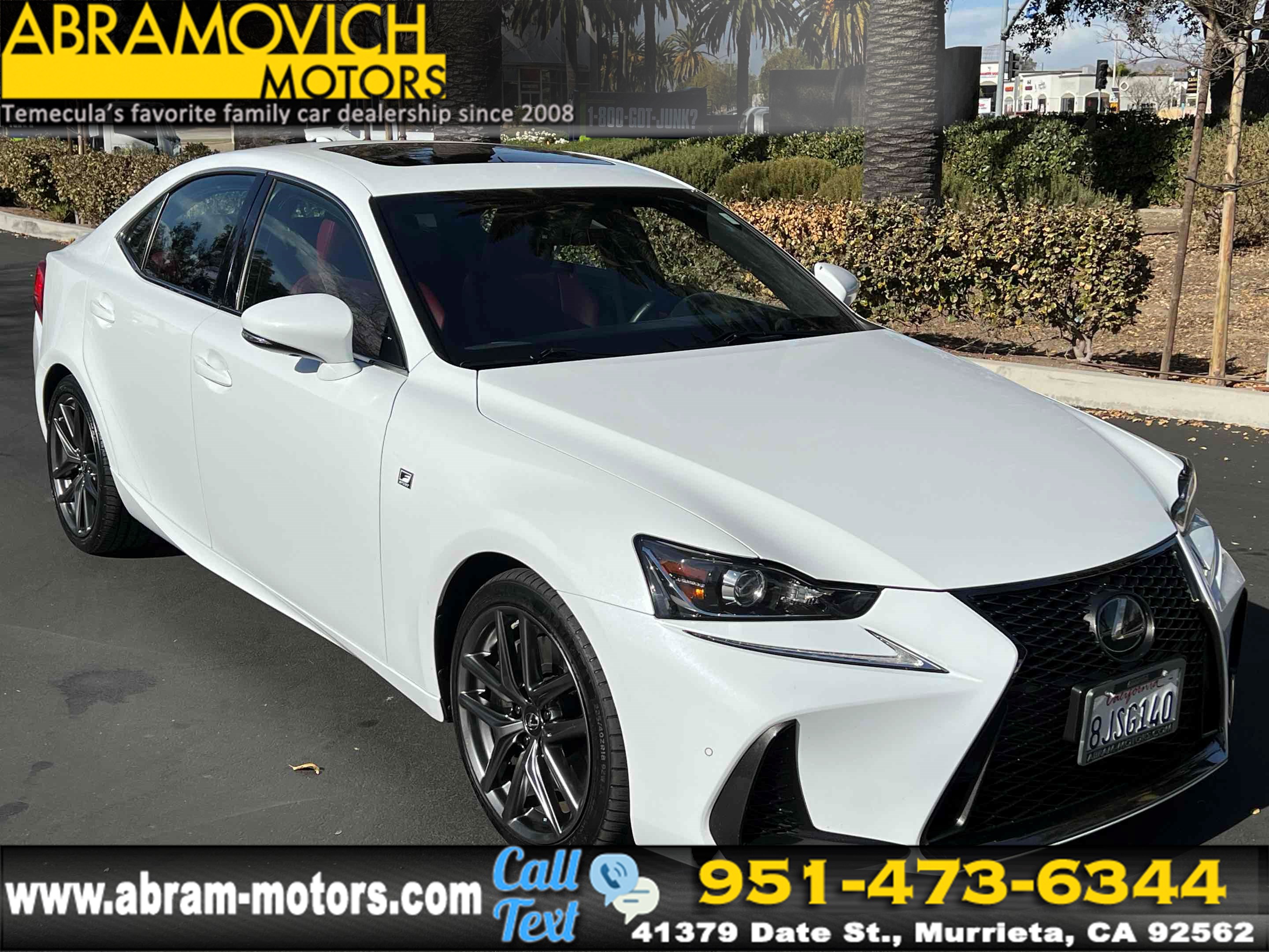 2019 Lexus IS 300 F SPORT - KEYLESS START - F SPORT PACKAGE