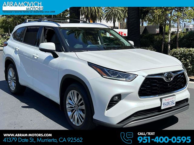 White (Wind Chill Pearl) 2023 Toyota Highlander Platinum AWD SUV / Crossover All-Wheel Drive Automatic