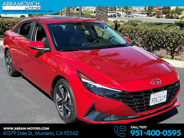 Scarlet Red Pearl 2023 Hyundai Elantra Limited FWD Sedan Front-Wheel Drive Automatic